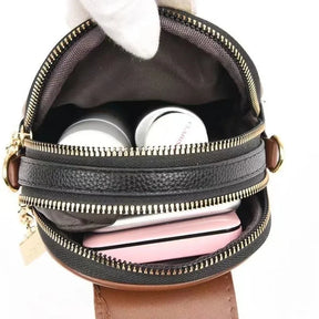 Bolsa de Couro Legítimo Crossbody - Philie Rhauanna